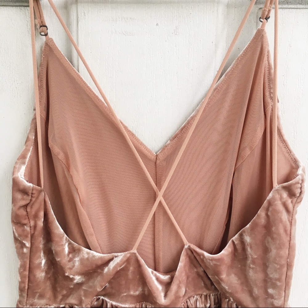 🚫 SOLD - UO Velvet Playsuit/Romper - Picture 3 of 3